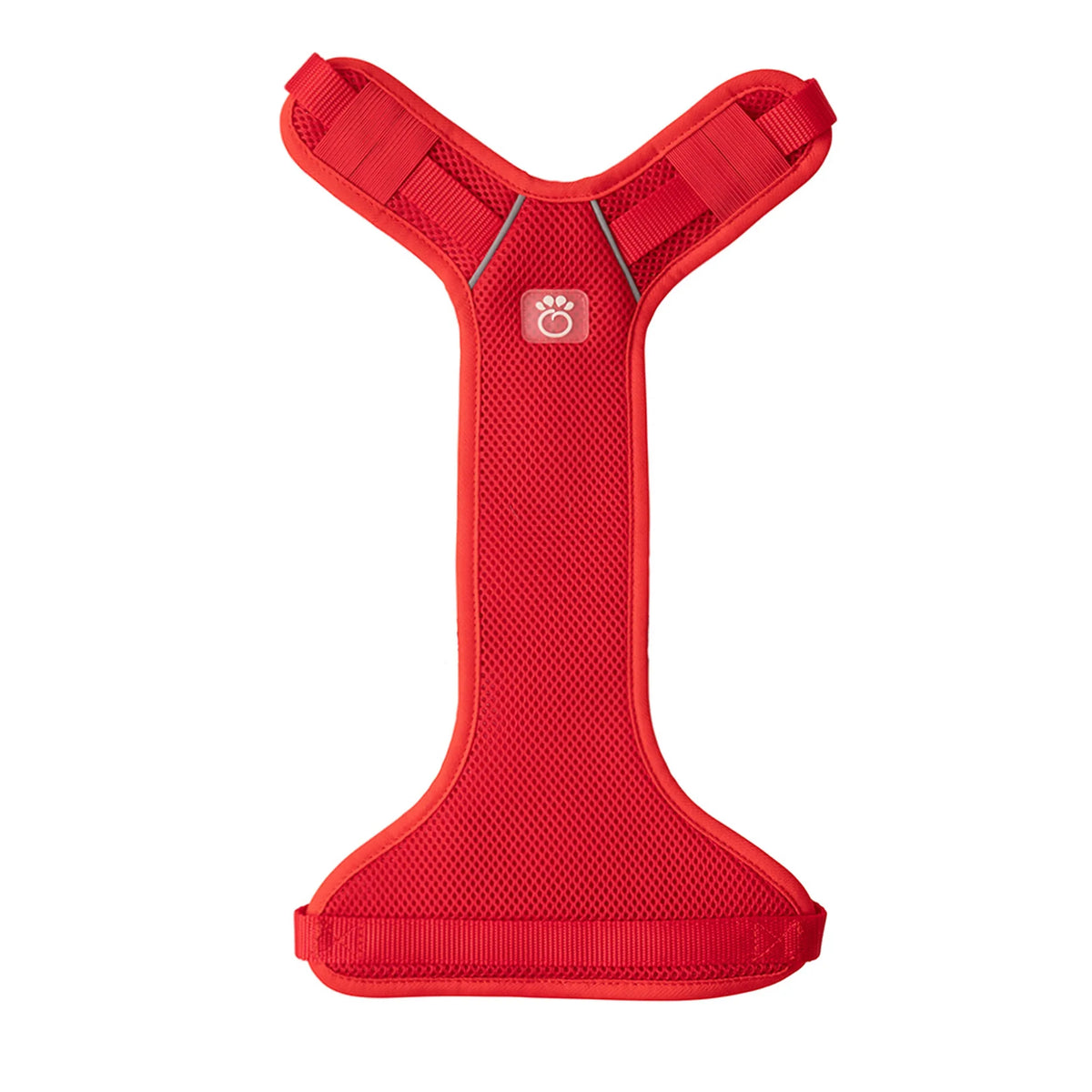 Black GF PET travel harness showing breathable mesh and adjustable straps.