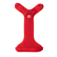 Black GF PET travel harness showcasing breathable mesh and adjustable straps on a white background.
