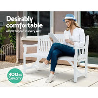 Bench angle highlighting natural fir wood material and rustic outdoor furniture style