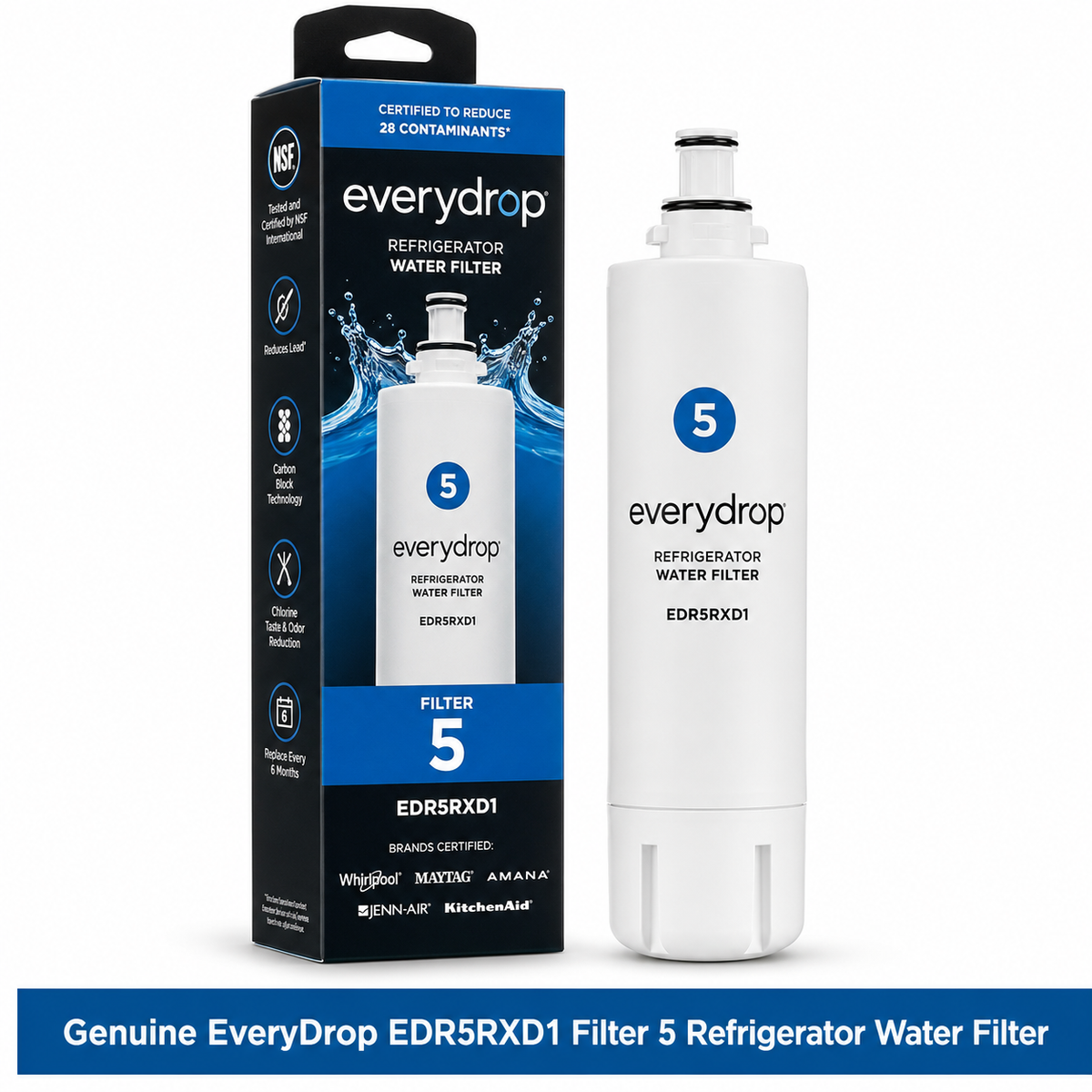EveryDrop EDR5RXD1 Filter 5 Refrigerator Water Filter