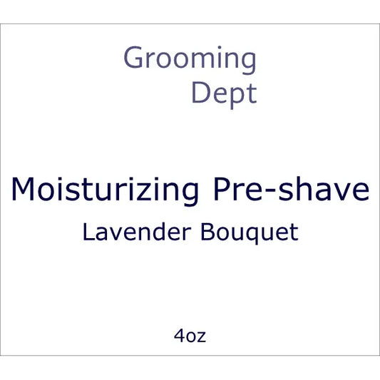 Grooming Dept Lavender Bouquet Moisturizing Pre-Shave 4 Oz