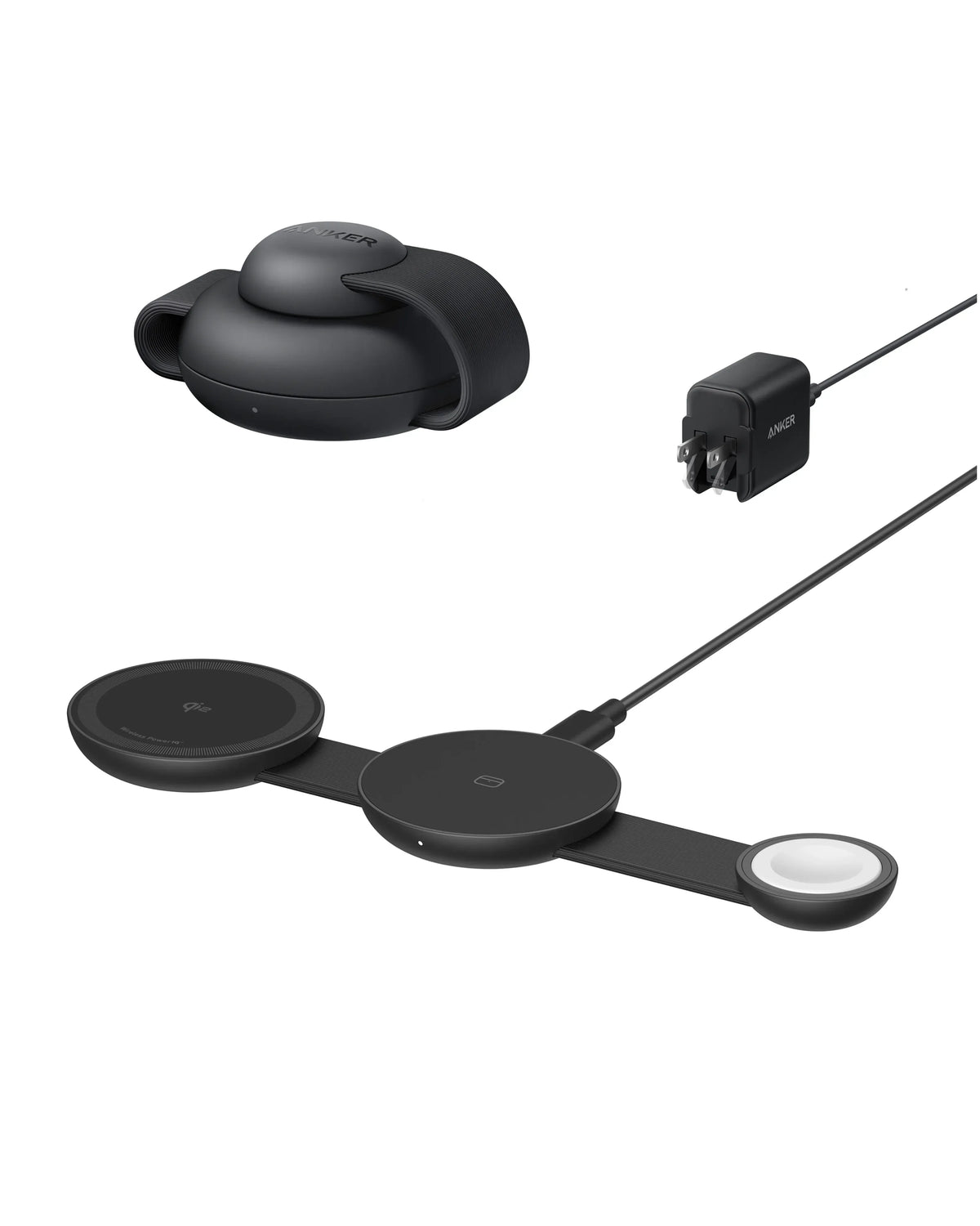Anker MagGo Wireless Charging Station (3-in-1, Foldable Pad) - Trustymall