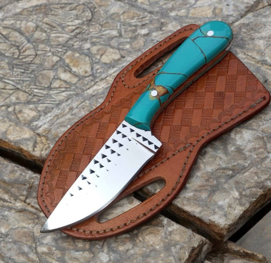 Handmade Cowboy Knife – 8" Rasp Tool Steel Blade