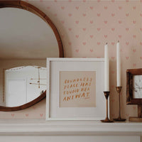 Fawn Prints (Pink) Wallpaper