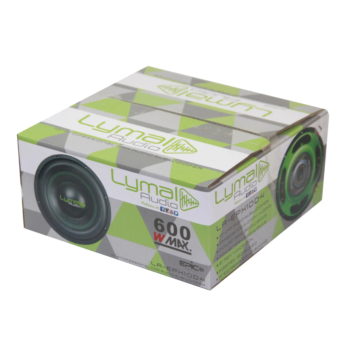 LA-EPX10D4 10" Subwoofer 600 Watts DVC 4-Ohm - Trustymall