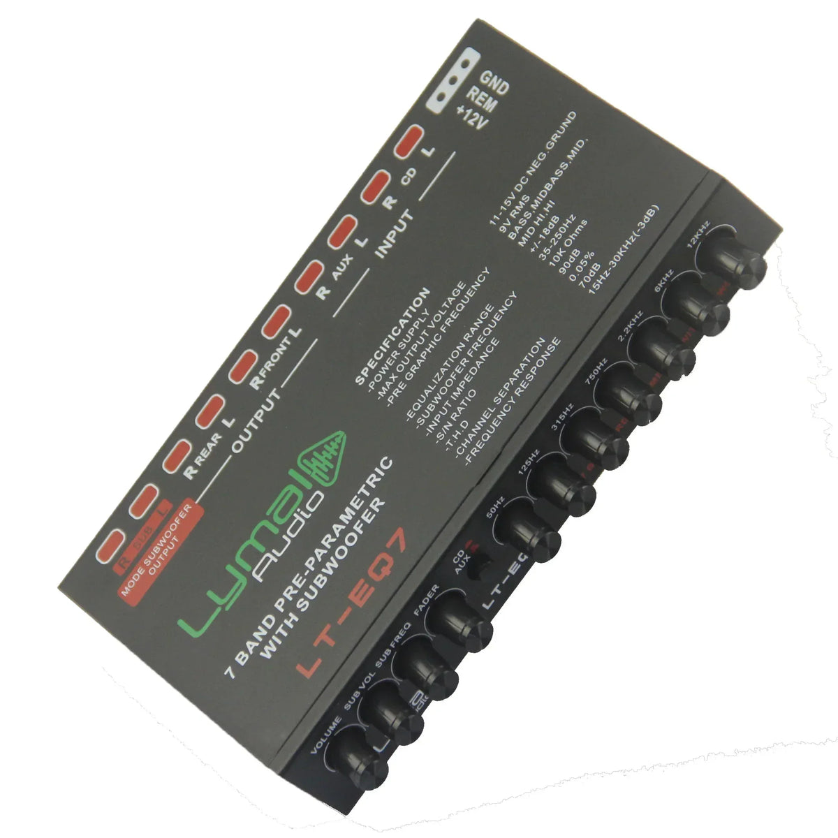 LT-EQ7 7 Band 9 Volt Car Audio Graphic Equalizer - Trustymall