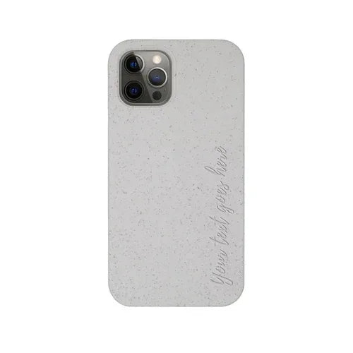 Biodegradable Personalized Phone Case - Natural White - Trustymall