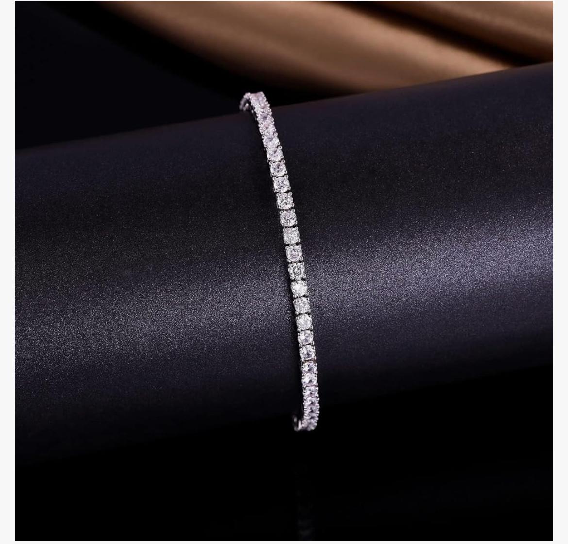 6.00 CTW AGI Certified Lab-Grown Diamond Tennis Bracelet in 14K Yellow