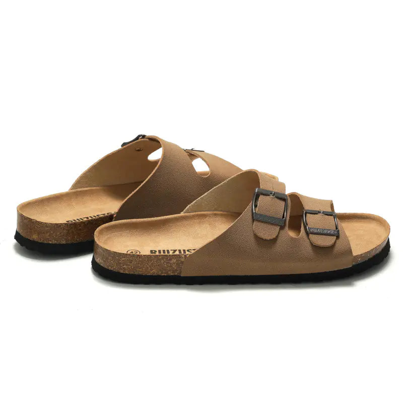 Men's Cork Slippers and Women's Beach Sandals