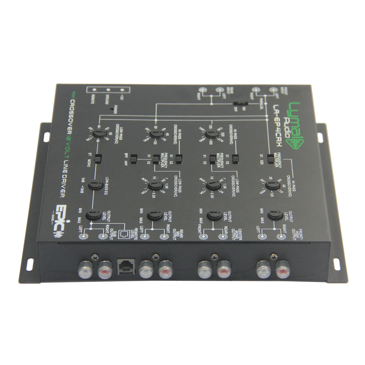 LA-EP4CRX 4 Way 12 Volt Electronic Crossover - Trustymall