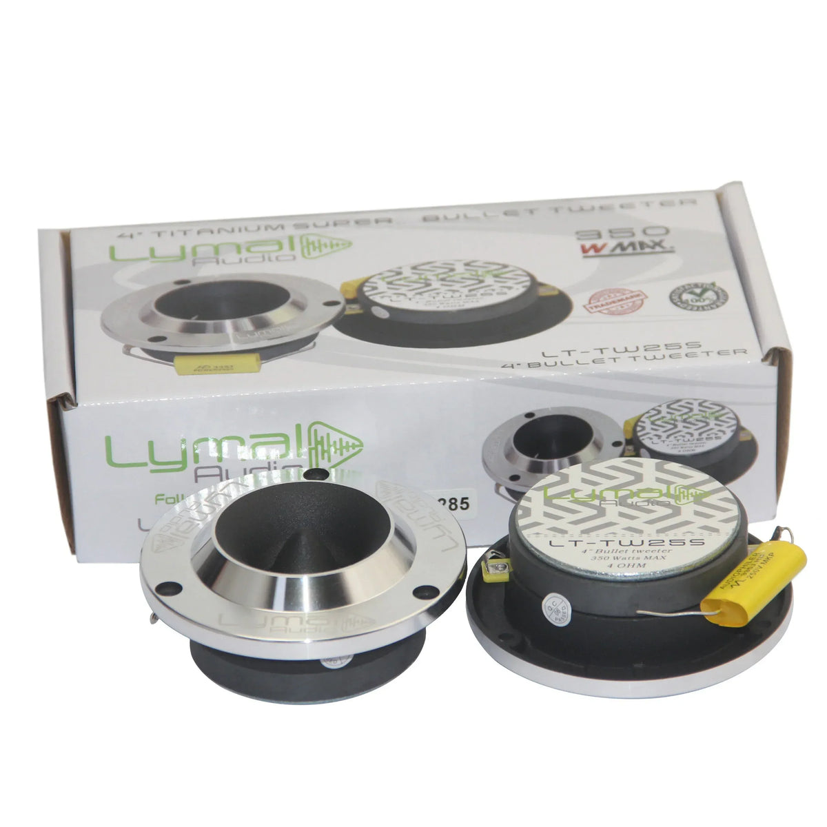 LT-TW25S PRO Bullet 3.75″ Super Tweeters Silver - Trustymall