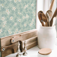 Layers of Floral (Green) Wallpaper