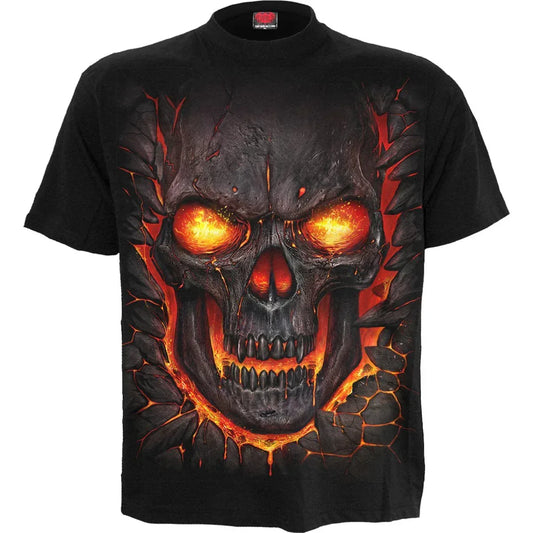 SKULL LAVA - T-Shirt Black - Trustymall