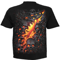 SKULL LAVA - T-Shirt Black - Trustymall