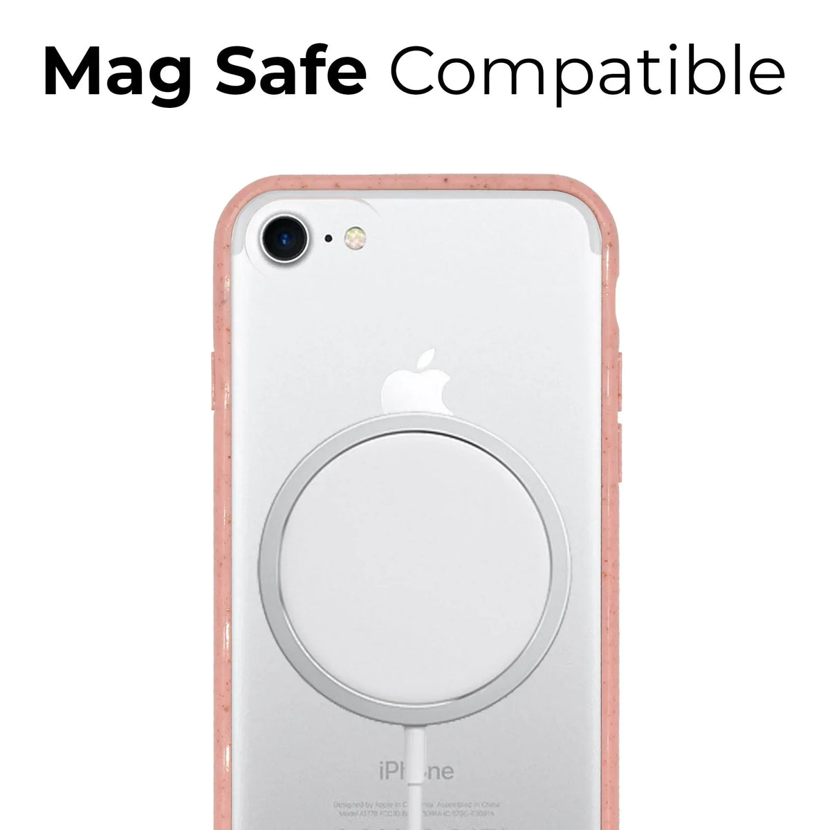 Biodegradable phone case - Transparent Pink - Trustymall