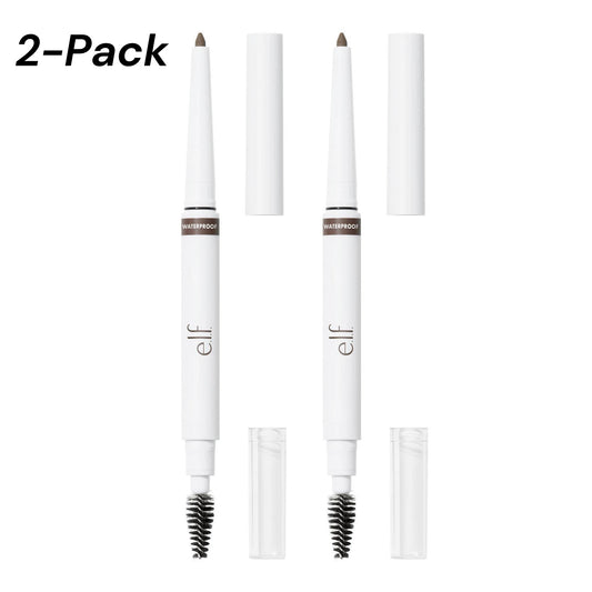 2-PACK e.l.f. Instant Lift Waterproof Brow Pencil - Deep Brown - 0.008oz