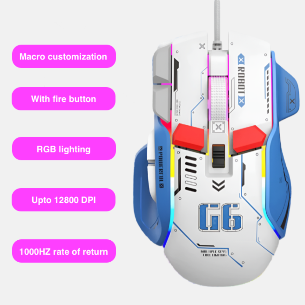 12800 DPI RGB USB Gaming Mouse