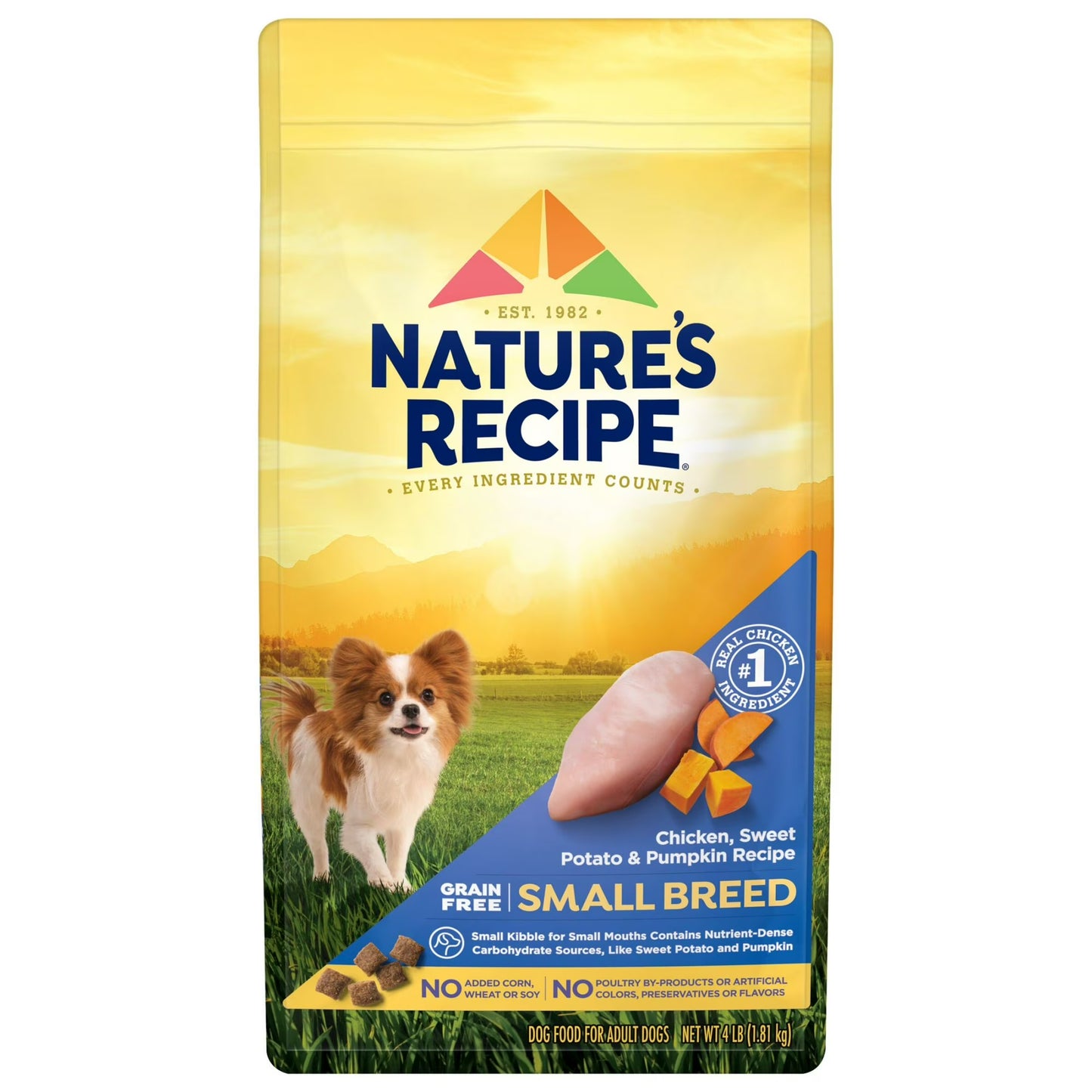 Nature′s Recipe Small Breed Grain Free Chicken, Sweet Potato & Pumpkin Dry Dog Food