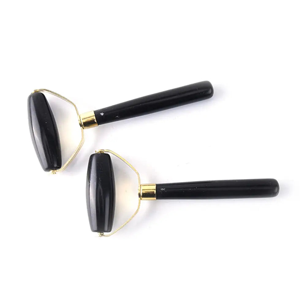 Natural Obsidian Quartz Face Massage Roller Practical Jade Facial Anti Wrinkle Body Head Portable Beauty Health Care Tools