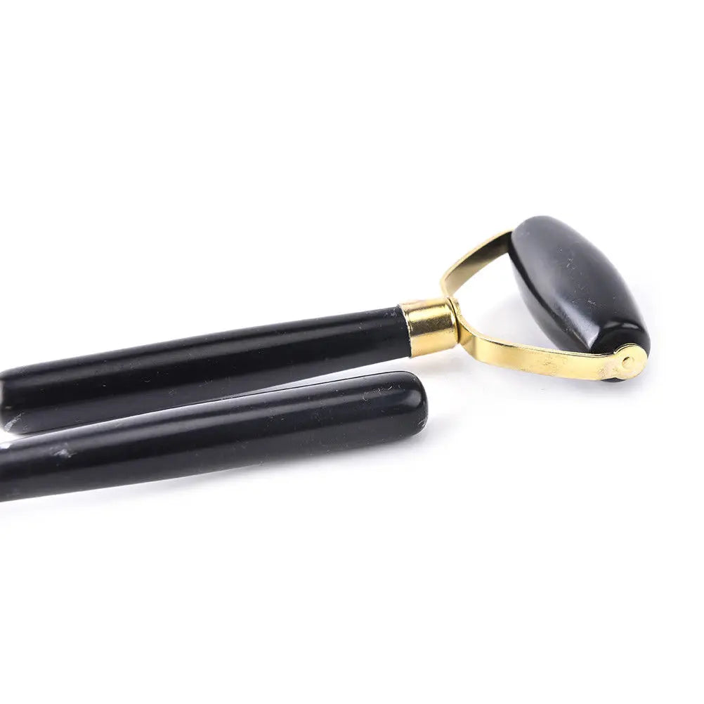 Natural Obsidian Quartz Face Massage Roller Practical Jade Facial Anti Wrinkle Body Head Portable Beauty Health Care Tools