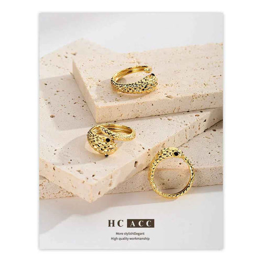 European and American Snake-Shaped Women's Fashion Ring