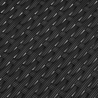 Focused shot on woven PE wicker texture and cushioned seat of outdoor dining chair