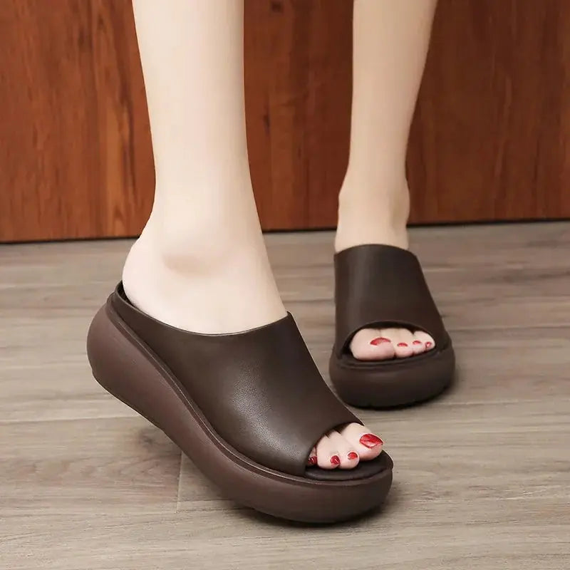 Fashion Platform Wedge Heel Sandals and Slippers for Women