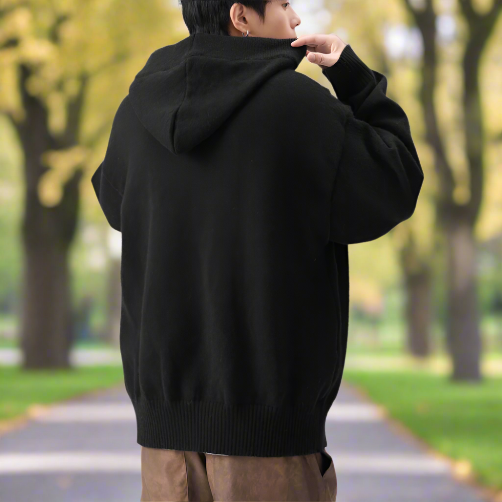 Mens Hooded Pull Over Sweater
