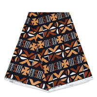6 Yards | African Print "Mudcloth" Bogolan Inspired Print Fabric 100%
