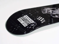 Posty Skateboard displayed vertically against white background showing full deck art.