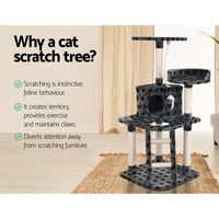 i.Pet Cat Tree 120cm Trees Scratching Post Scratcher Tower Condo House