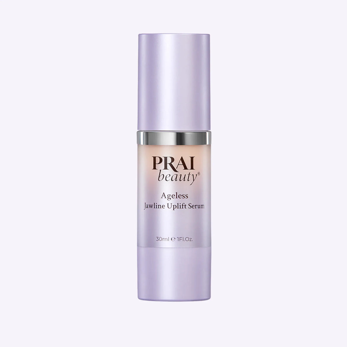 Smaller 30ml bottle of Ageless Jawline Uplift Serum featuring elegant white and gold label.