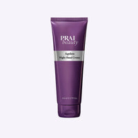 PRAI Beauty Ageless Night Hand Creme in an 80ml tube with product name and branding on white background