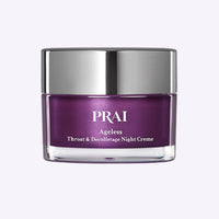 PRAI Beauty Ageless Throat & Decolletage Night Creme 50ml cream jar with white and gold packaging
