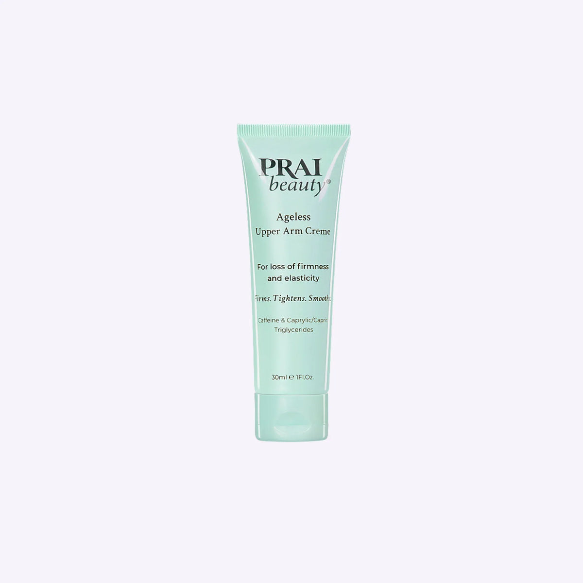 30ml small tube of Ageless Upper Arm Creme featuring caffeine-infused firming formula