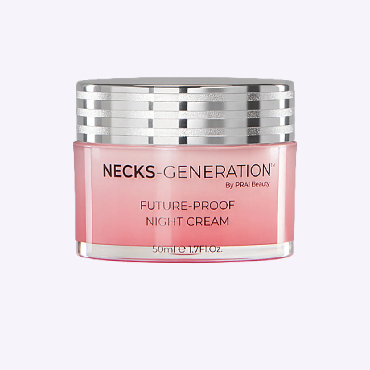 Jar of PRAI Beauty Necks-Generation Future-Proof Night Cream with moisturizing ingredients, 50ml.