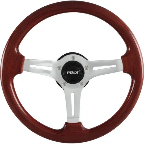 Pilot SW-805 Mahogany Wood Steering Wheel