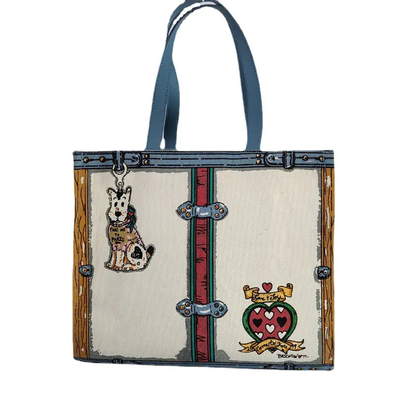 Fashionable Women’s Full Color Canvas Shoulder Bag