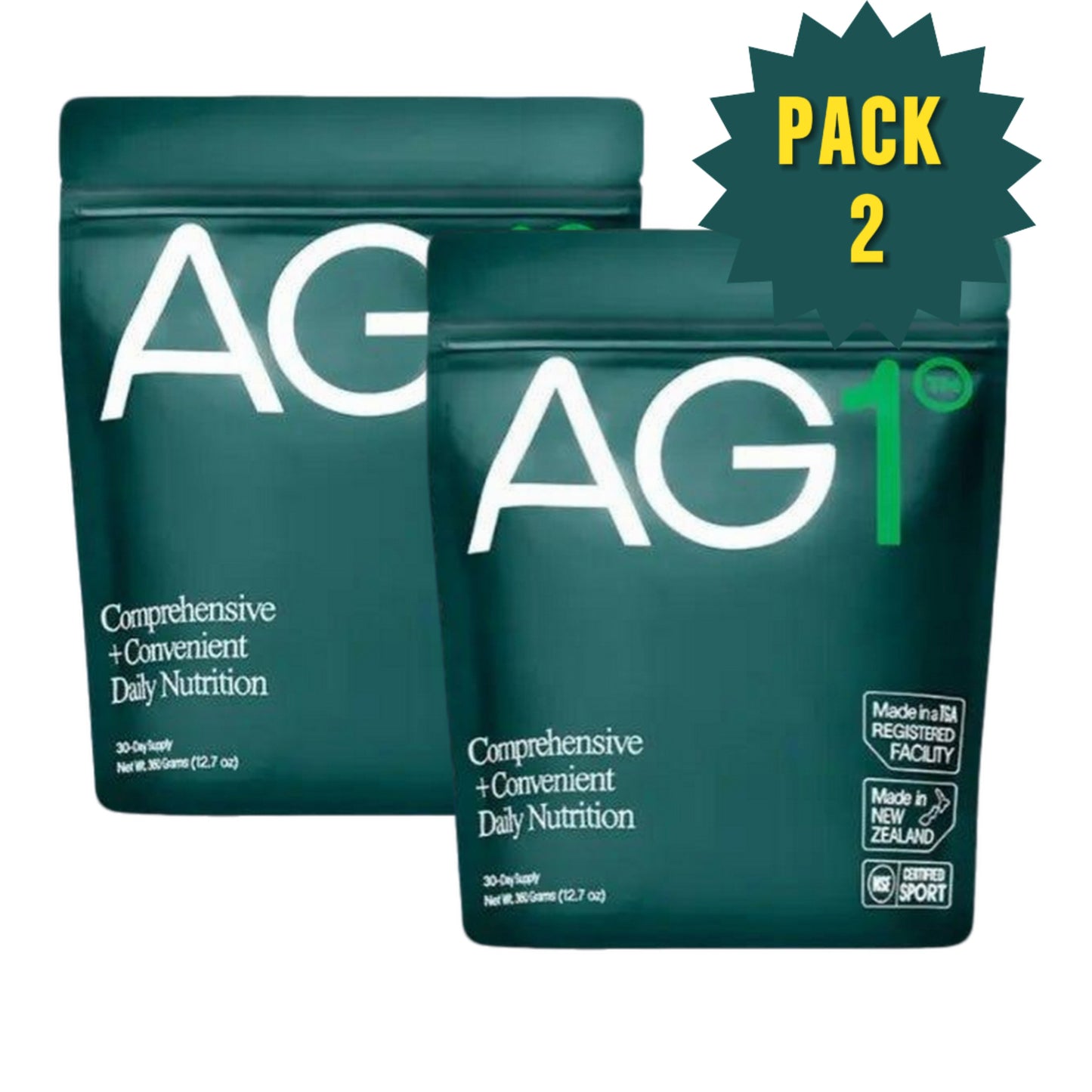 AG1 Athletic Greens 12.7 oz 360g Powder Supplement pack of 2