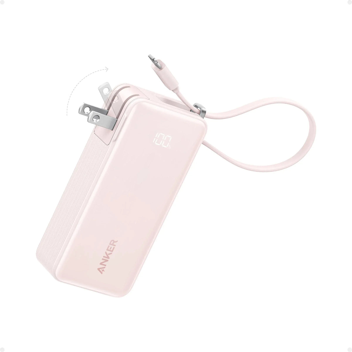 Anker Power Bank (10K, Fusion, Built-In Cable) - Trustymall
