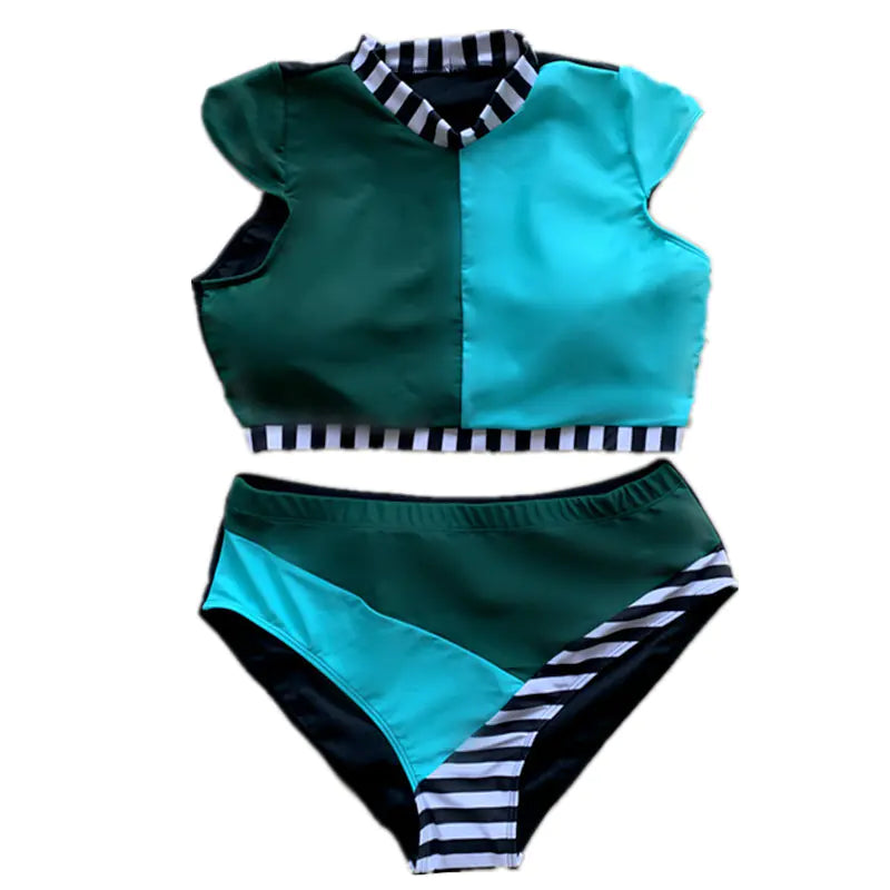 Plus Size Women's High Waisted Bikini Swimwear