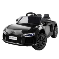 Kids Ride On Car Audi R8 Licensed Electric 12V Black - Trustymall