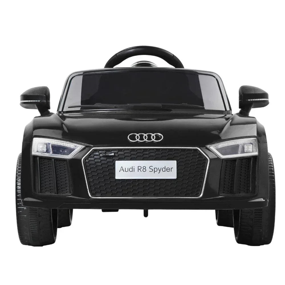 Kids Ride On Car Audi R8 Licensed Electric 12V Black - Trustymall