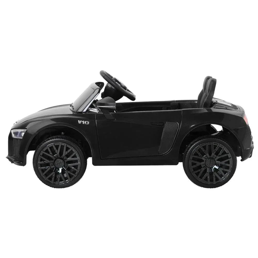 Kids Ride On Car Audi R8 Licensed Electric 12V Black - Trustymall