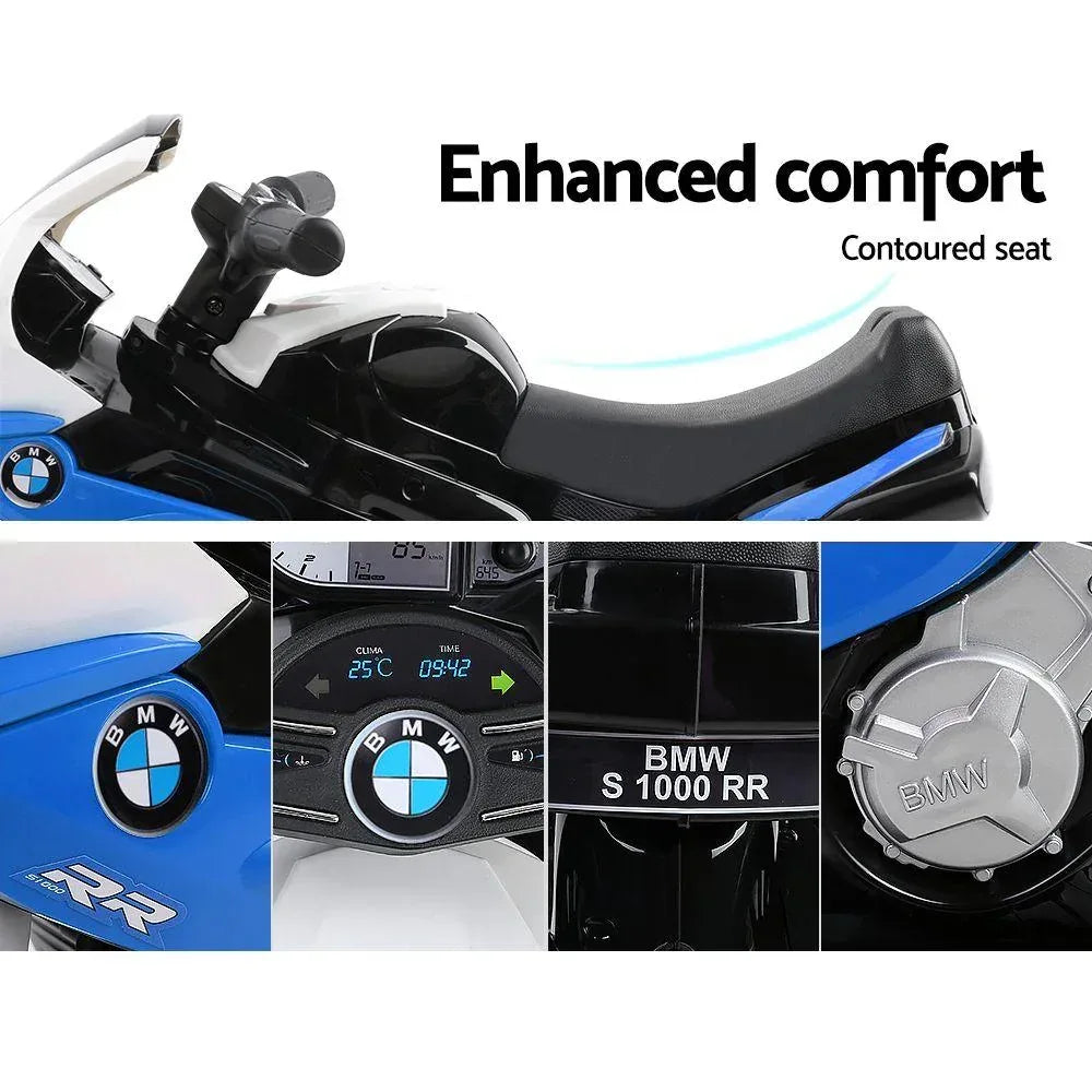 Kids Electric Ride On Car Police Motorcycle Motorbike BMW Licensed - Trustymall