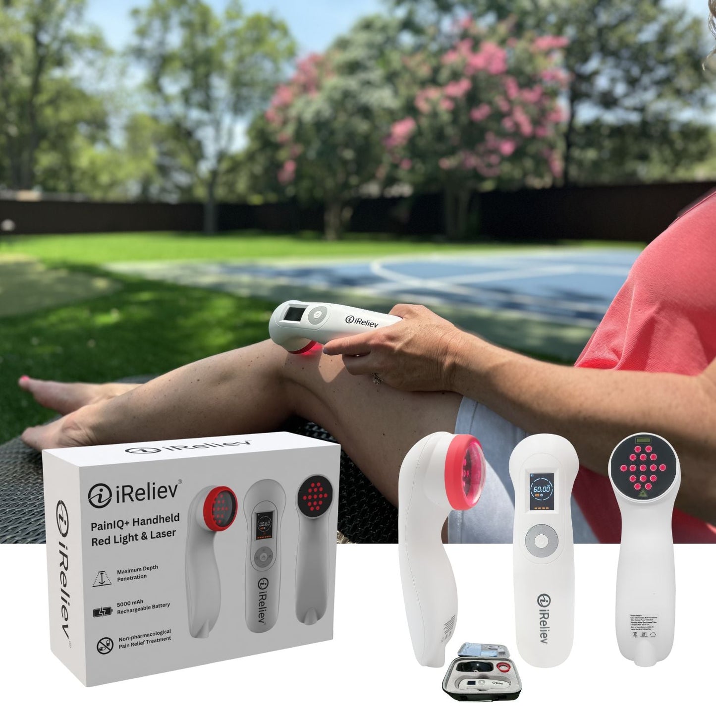PainIQ+ Red Light & Infrared Laser Therapy Device