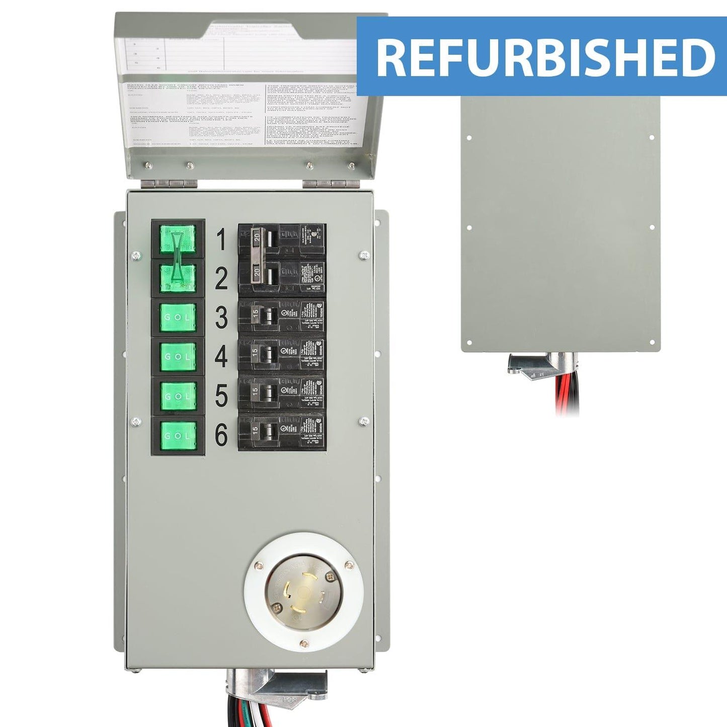 Refurbished - Nature's Generator 120V/240V 30A 6-Circuit Manual Transfer Switch