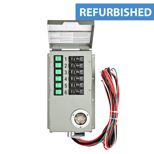 Refurbished - Nature's Generator 120V 30A 6-Circuit Manual Transfer Switch