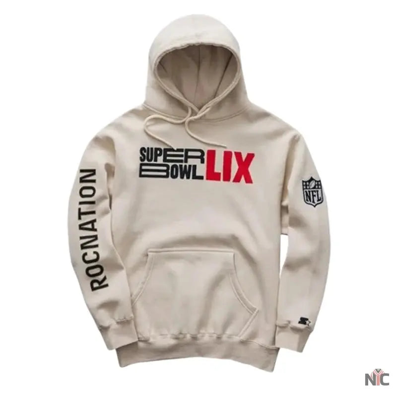 Roc Nation Cream Super Bowl LIX Vintage Hoodie