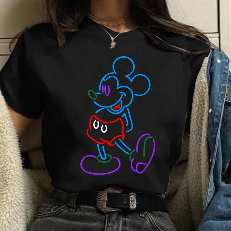 Fashion Mickey Minnie Mouse Disney T-shirt Women's